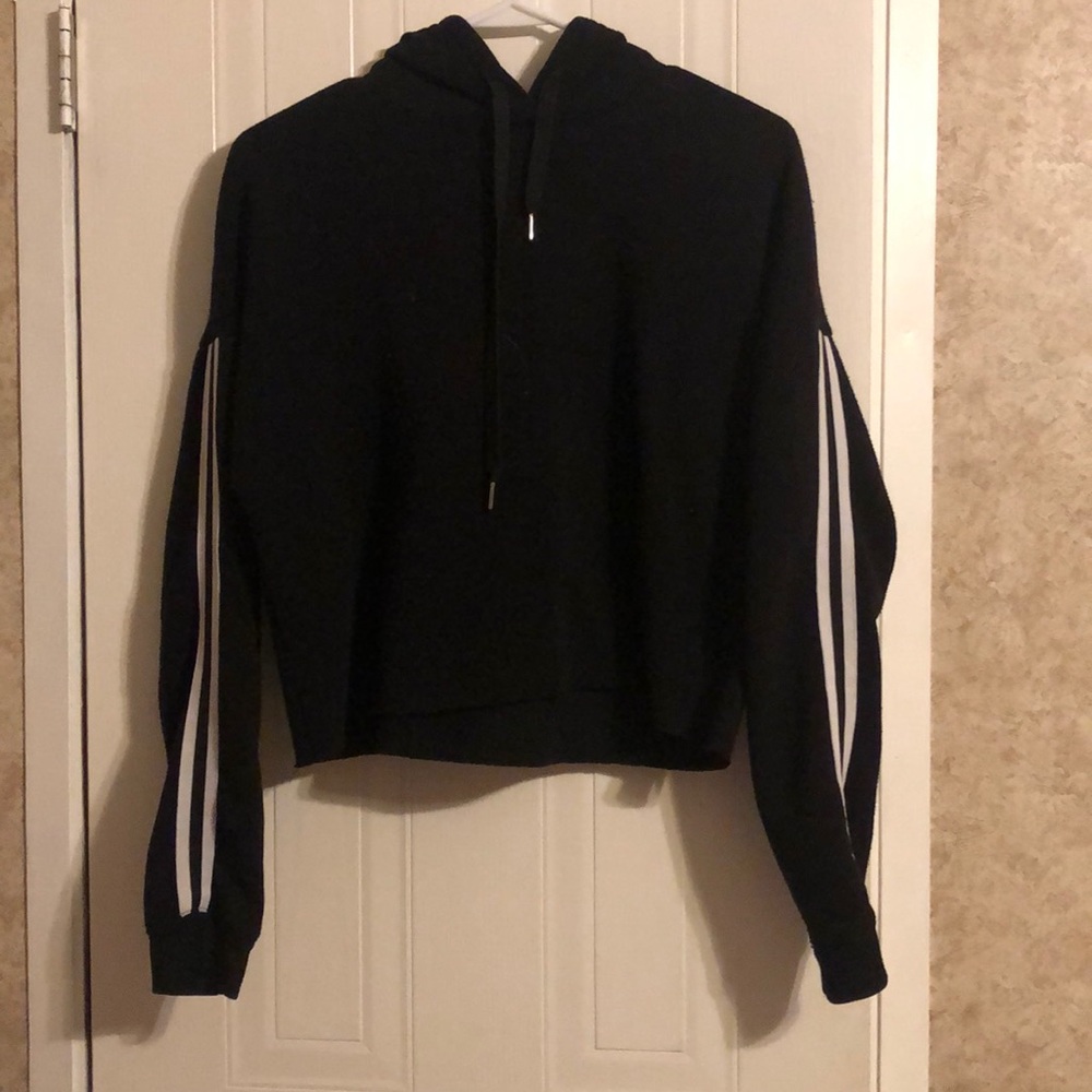 black sweatshirt